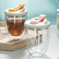 Load image into Gallery viewer, Portable Water Cup Transparent Insulated Glass Wall With Leak-Proof Lid