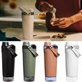 Load image into Gallery viewer, New American-style Large-mouthed Cup Stainless Steel Coffee Cup Portable Car Vacuum Insulated Cup Outdoor Leisure Casual Cup