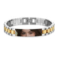 Load image into Gallery viewer, Custom Eyes Photo Bracelet Personalized Eyes Picture Bracelets Engraved Lover's Eye Stainless Steel Valentine's Day Jewelry Gift