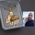Load image into Gallery viewer, Custom Photo Nameplate Necklace for Family Gifts