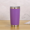Load image into Gallery viewer, Personalized Name or Text Tumbler, 20oz Stainless Steel with Lid & Straw, Custom Travel Coffee Mug