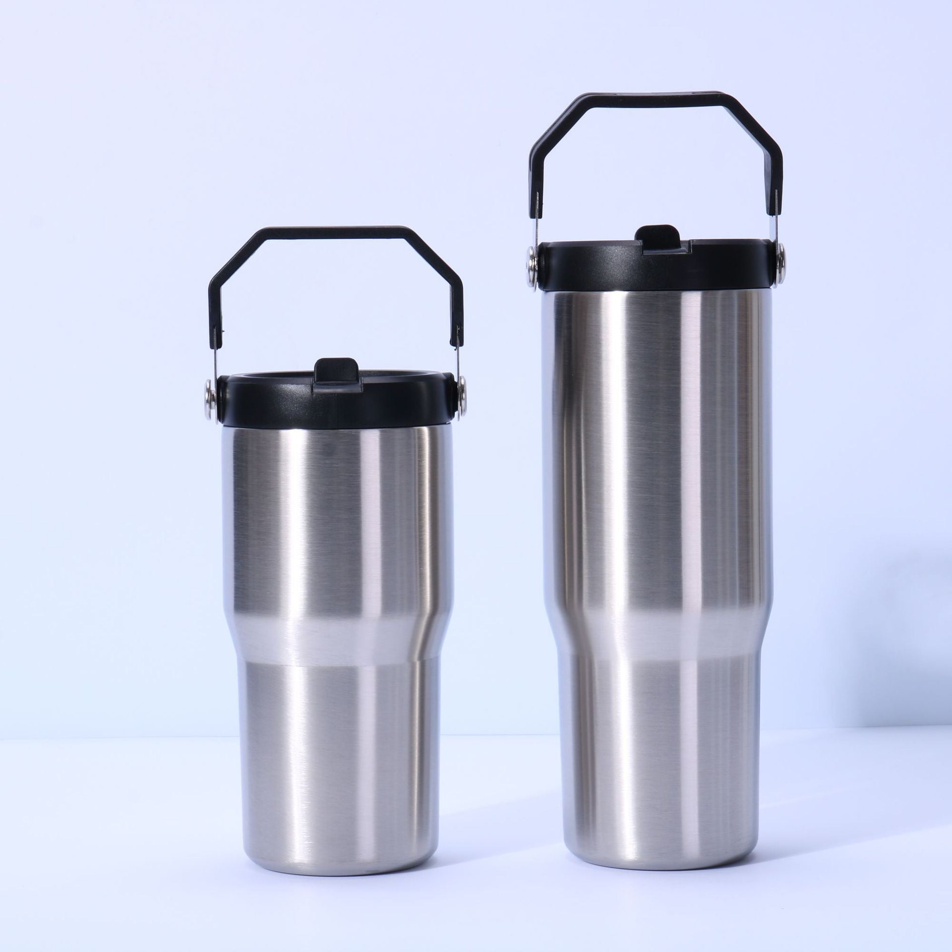 Stainless Steel Tumbler with Straw, Vacuum Insulated Water Bottle
