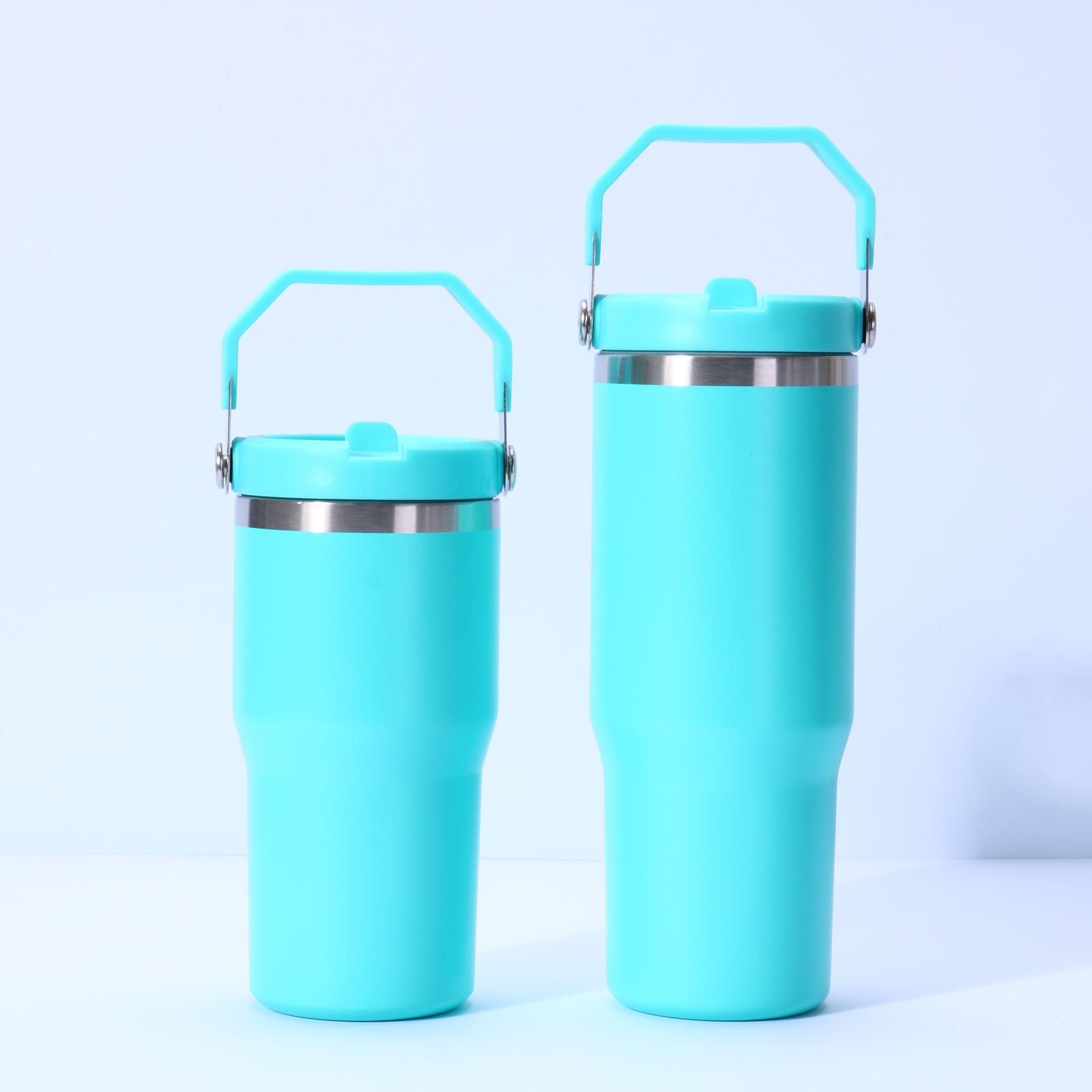Stainless Steel Tumbler with Straw, Vacuum Insulated Water Bottle