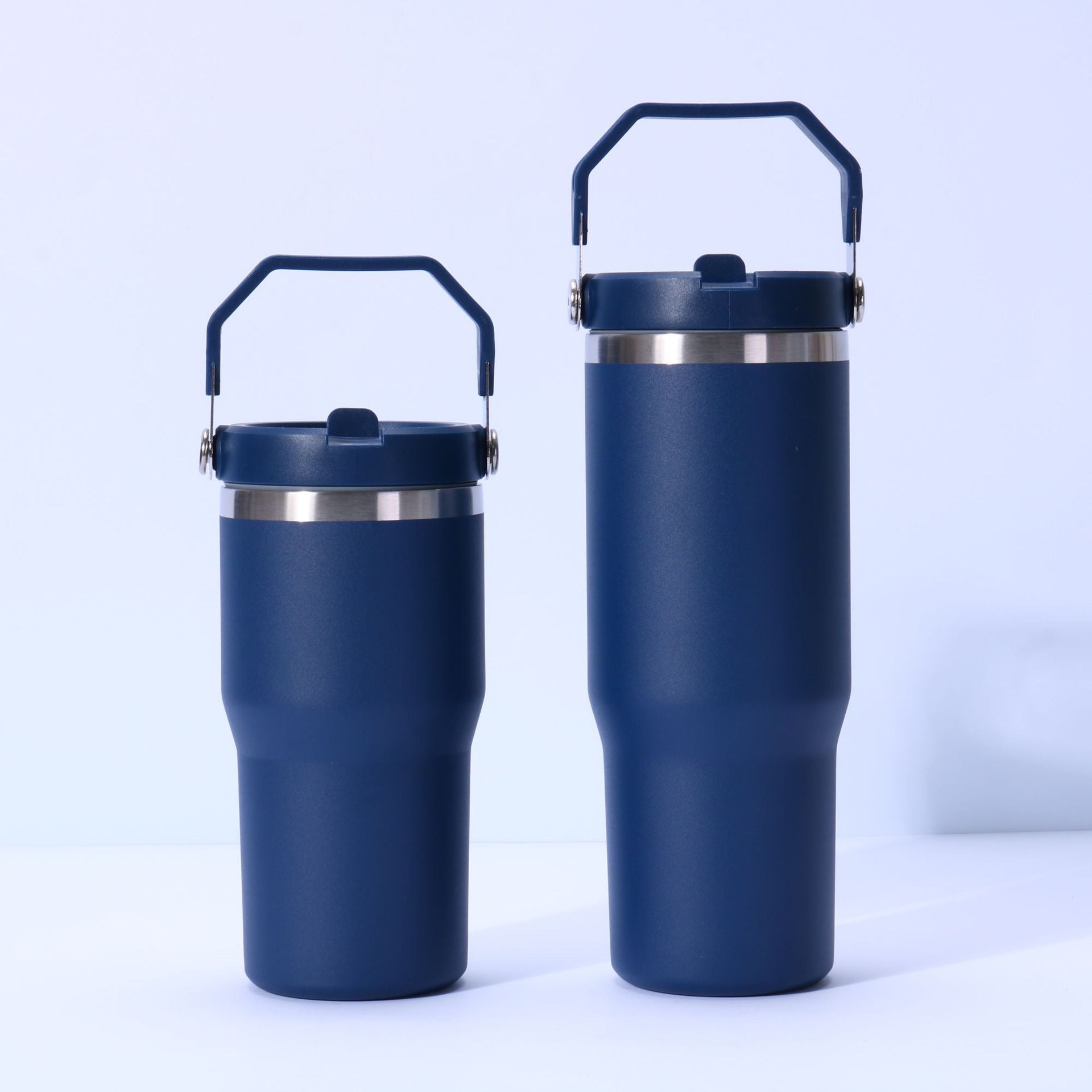 Stainless Steel Tumbler with Straw, Vacuum Insulated Water Bottle