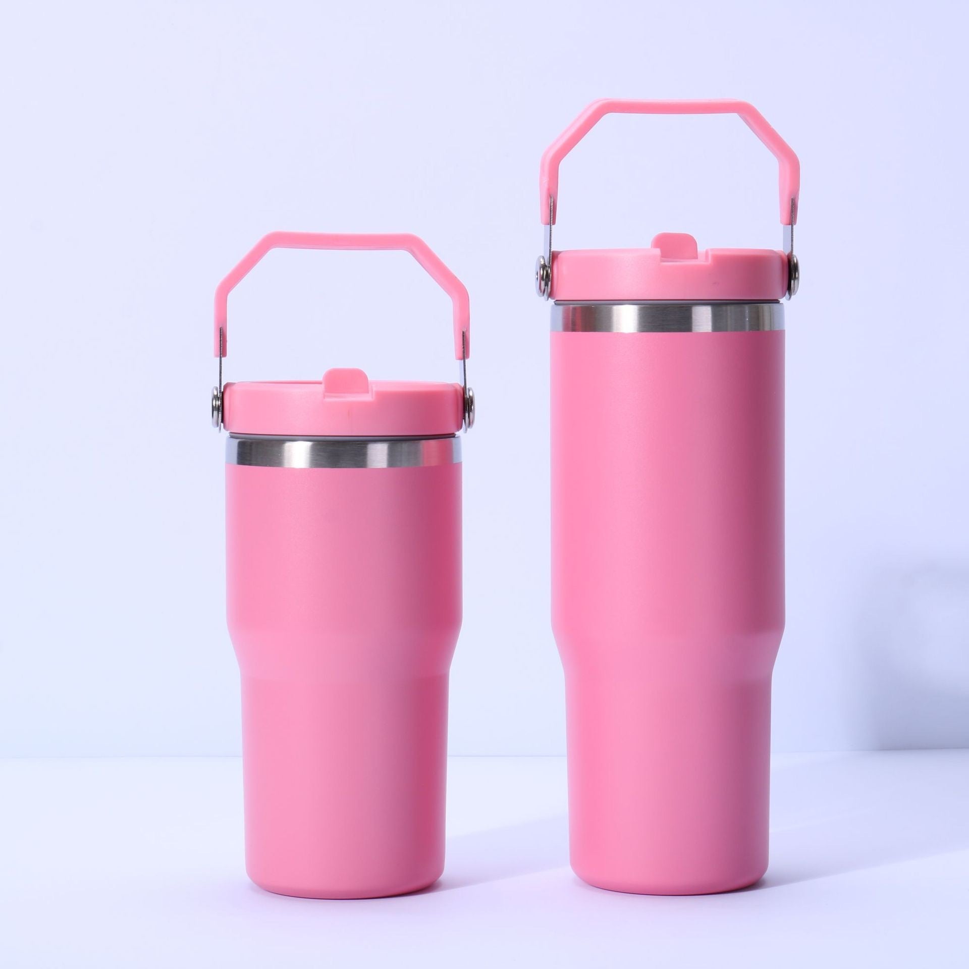 Stainless Steel Tumbler with Straw, Vacuum Insulated Water Bottle