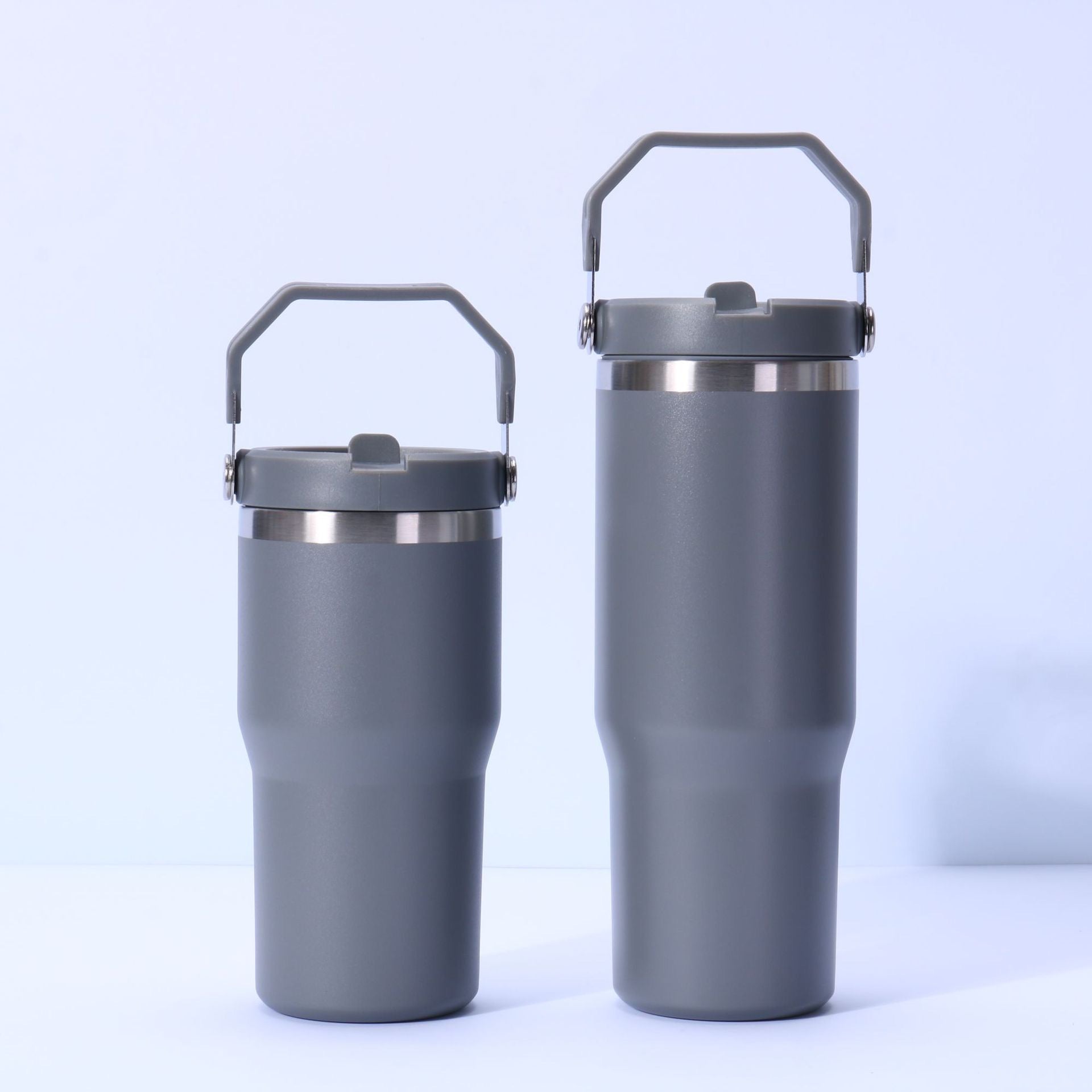 Stainless Steel Tumbler with Straw, Vacuum Insulated Water Bottle