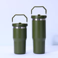 Load image into Gallery viewer, Stainless Steel Tumbler with Straw, Vacuum Insulated Water Bottle
