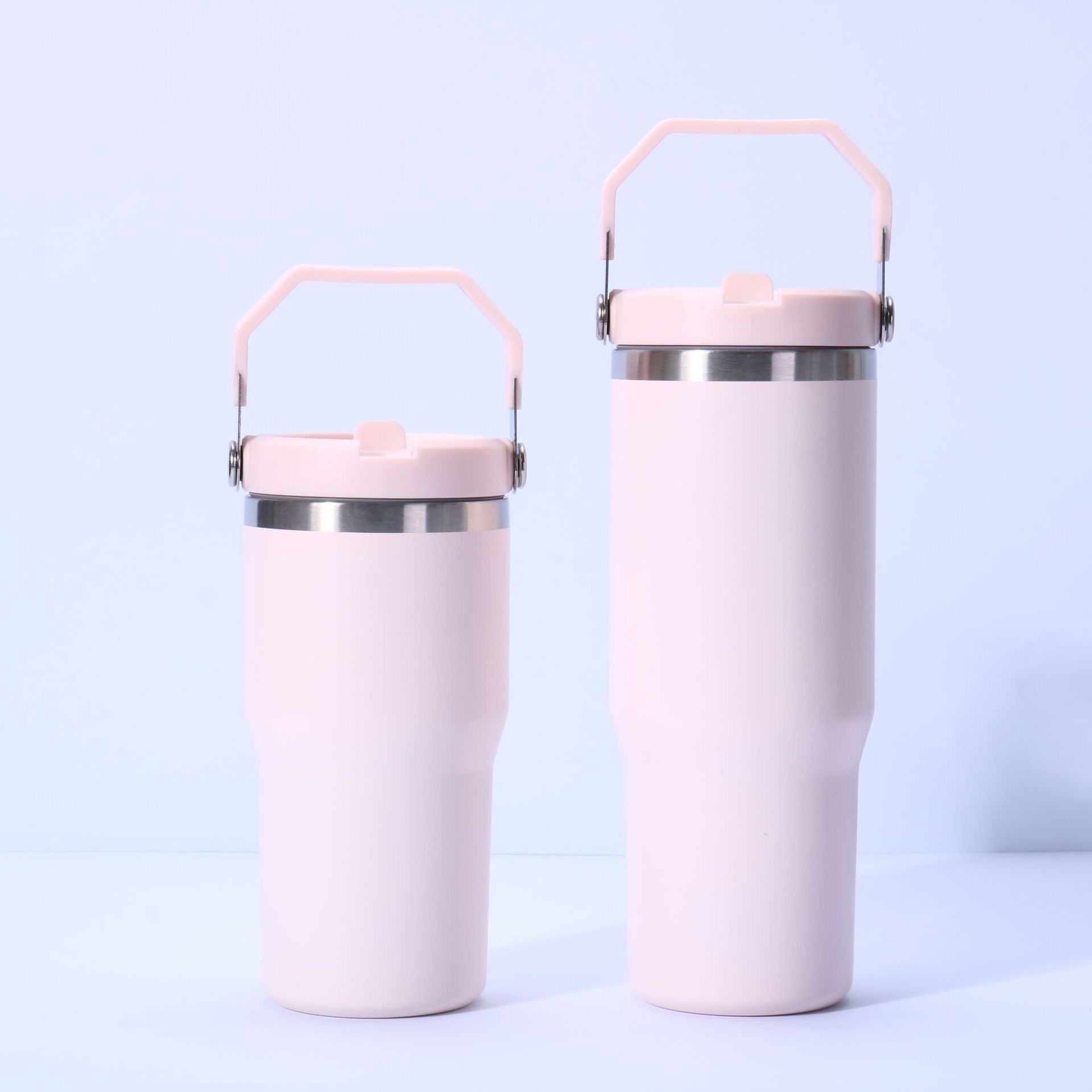Stainless Steel Tumbler with Straw, Vacuum Insulated Water Bottle