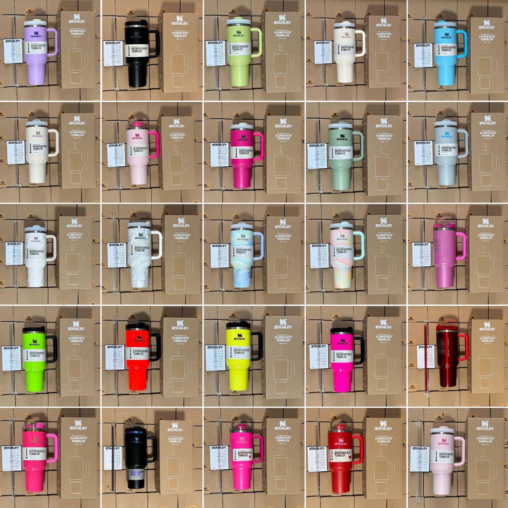 40oz 304 Stainless Steel Thermal Water Bottle With Handle & Straw