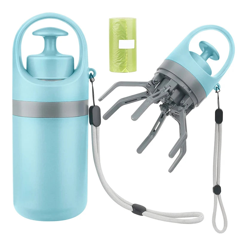 Outdoor Portable Dog Pooper Tool with Garbage Bag
