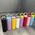 Load image into Gallery viewer, BPA-Free 304 Stainless Steel Vacuum Bottle with Straw & Handle, Leak-Proof Double-Layer Thermos for Hot/Cold Drinks
