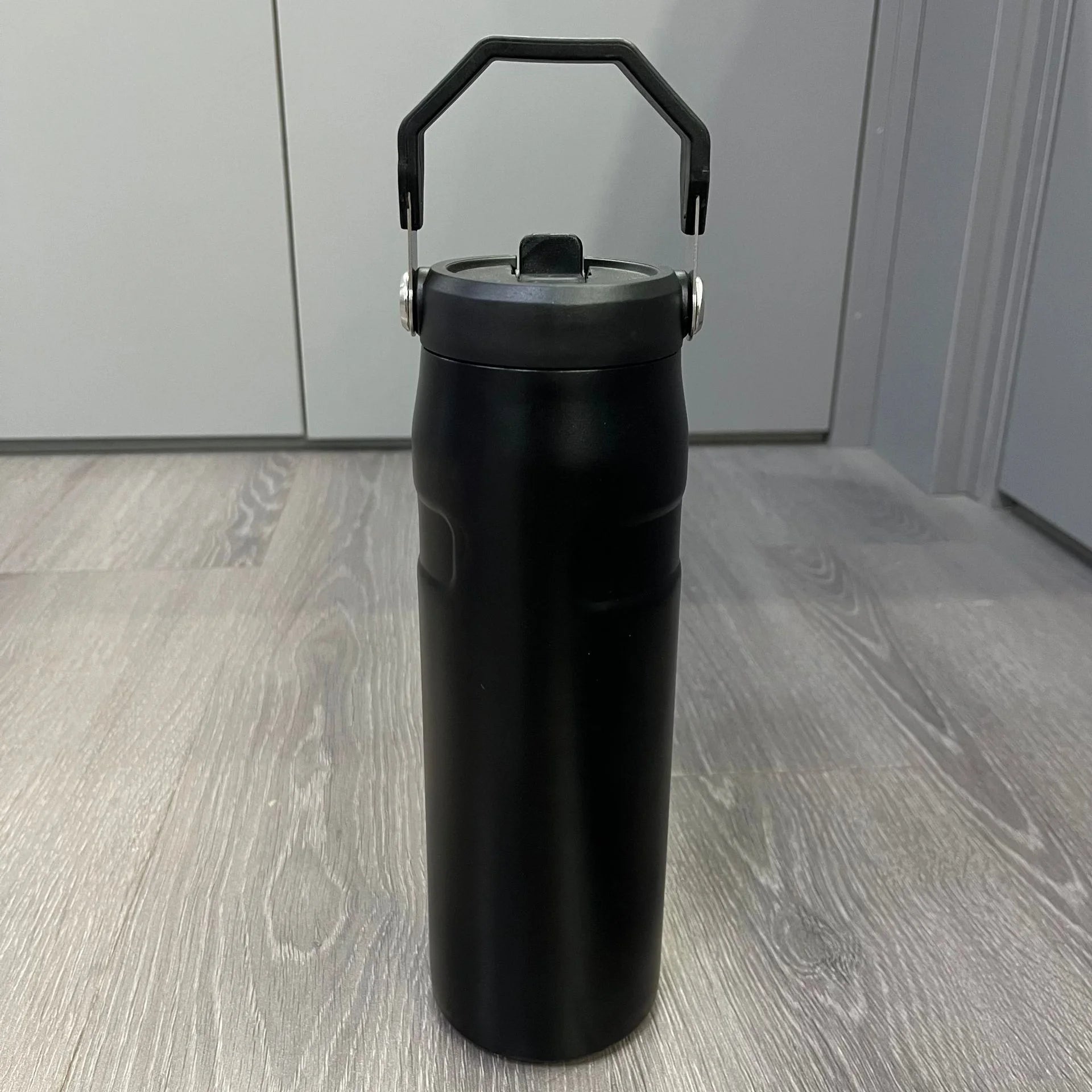 BPA-Free 304 Stainless Steel Vacuum Bottle with Straw & Handle, Leak-Proof Double-Layer Thermos for Hot/Cold Drinks