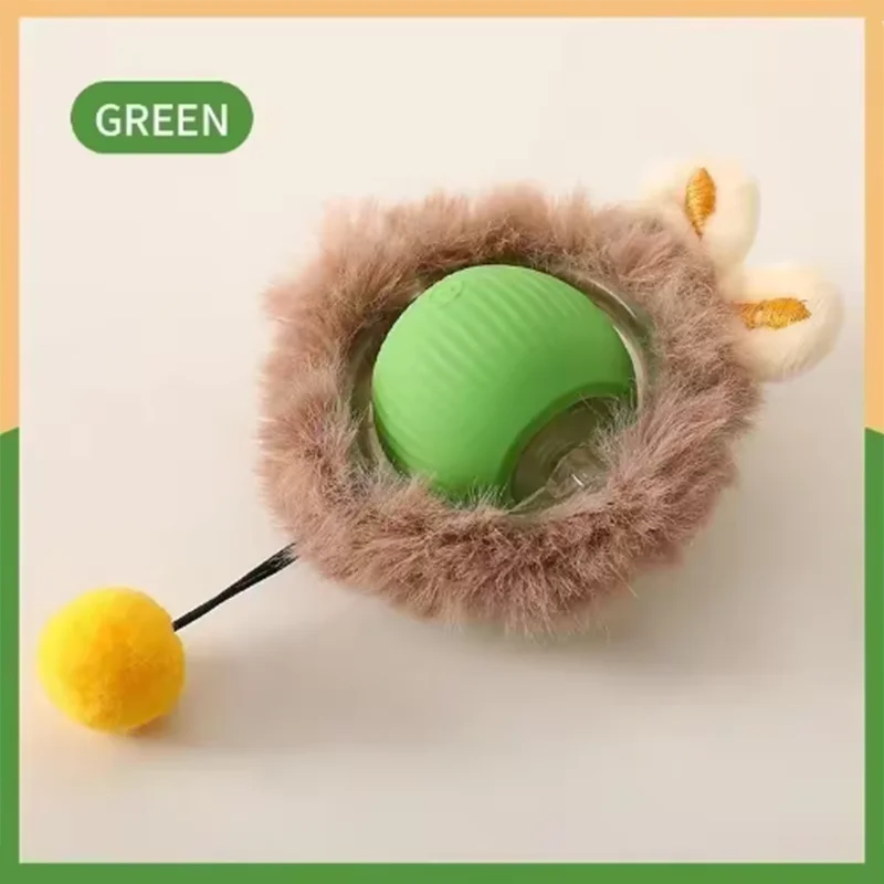 Automatically teasing cat balls