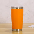 Load image into Gallery viewer, Personalized Name or Text Tumbler, 20oz Stainless Steel with Lid & Straw, Custom Travel Coffee Mug
