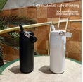 Load image into Gallery viewer, BPA-Free 304 Stainless Steel Vacuum Bottle with Straw & Handle, Leak-Proof Double-Layer Thermos for Hot/Cold Drinks
