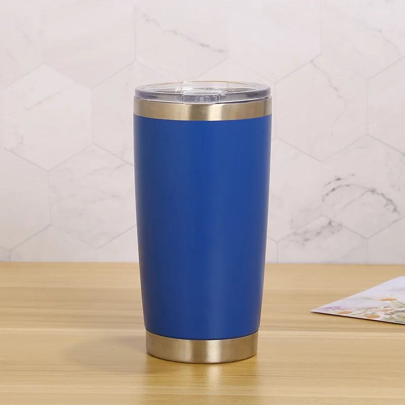 Personalized Name or Text Tumbler, 20oz Stainless Steel with Lid & Straw, Custom Travel Coffee Mug