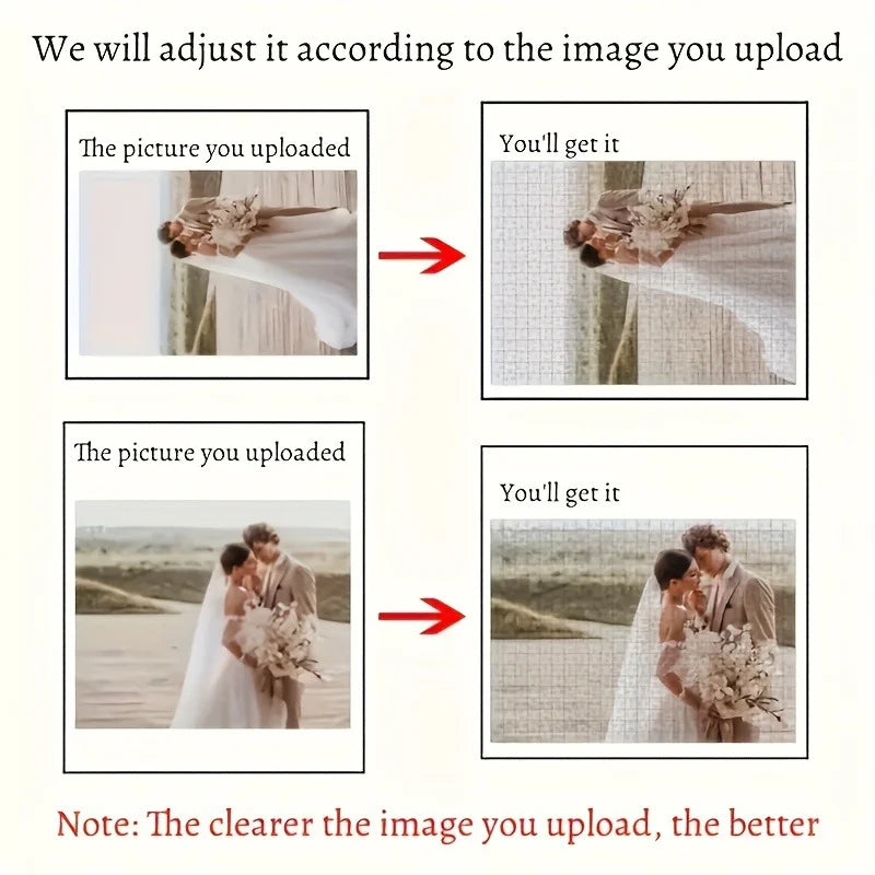 1000 Pcs Custom Puzzles with Your Own Design, Personalized Gifts