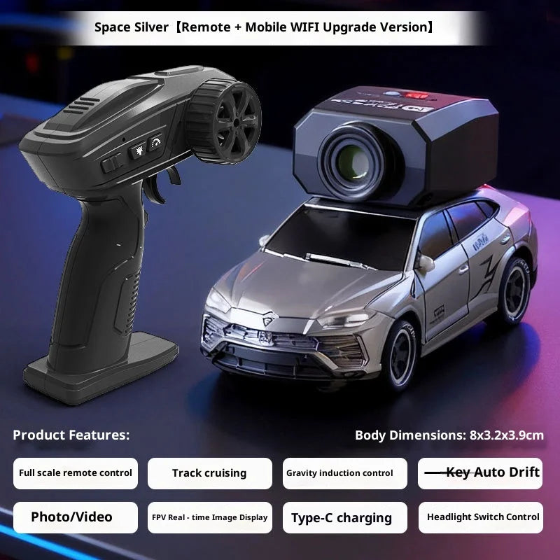 Full Proportion Fpv Rc Drift Car With Camera Electric First Person View App Control Mini Toy Car For Kids Boys Indoor Play