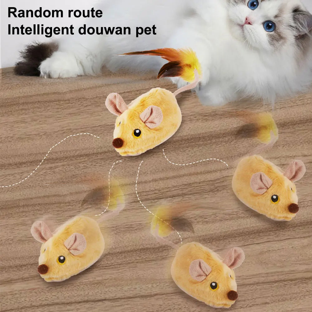 Interactive Cat Toy Electronic Mouse Moving