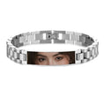Load image into Gallery viewer, Custom Eyes Photo Bracelet Personalized Eyes Picture Bracelets Engraved Lover's Eye Stainless Steel Valentine's Day Jewelry Gift
