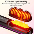 Load image into Gallery viewer, Cordless Rechargeable Hair Straightener Brush, Negative Ions Hair Straightener Comb with 3 Temp Settings, Fast Heating & Display

