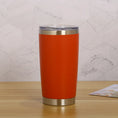 Load image into Gallery viewer, Personalized Name or Text Tumbler, 20oz Stainless Steel with Lid & Straw, Custom Travel Coffee Mug

