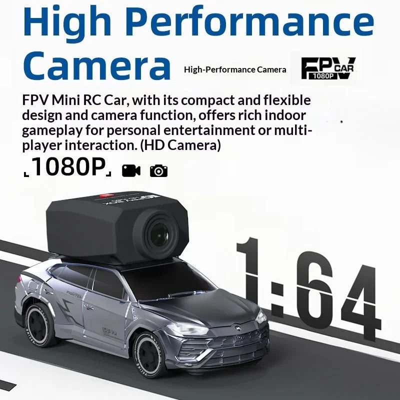 Full Proportion Fpv Rc Drift Car With Camera Electric First Person View App Control Mini Toy Car For Kids Boys Indoor Play
