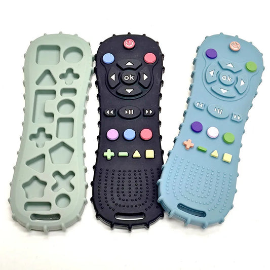 Food grade silicone remote control teething toys