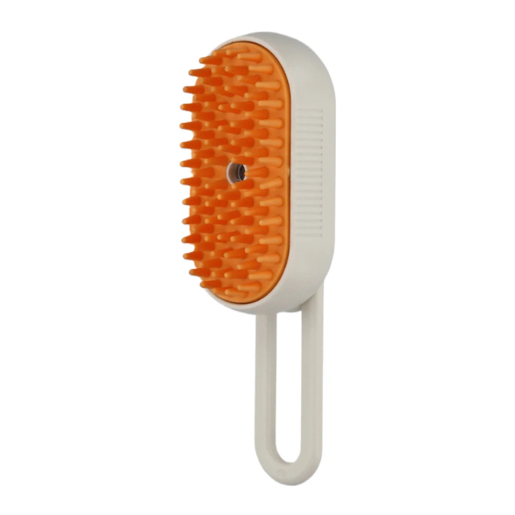 Steam Brush 3 in 1 Electric Spray USB Rechargeable Massage Comb for Pet Hairs