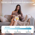 Load image into Gallery viewer, Cordless Joint Massager, for Knee, Shoulder, and Elbow, 3 Adjustable Heat and 3 Vibration levels, Red Light Therapy, LED Touch
