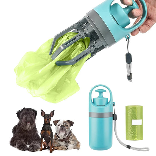 Outdoor Portable Dog Pooper Tool with Garbage Bag