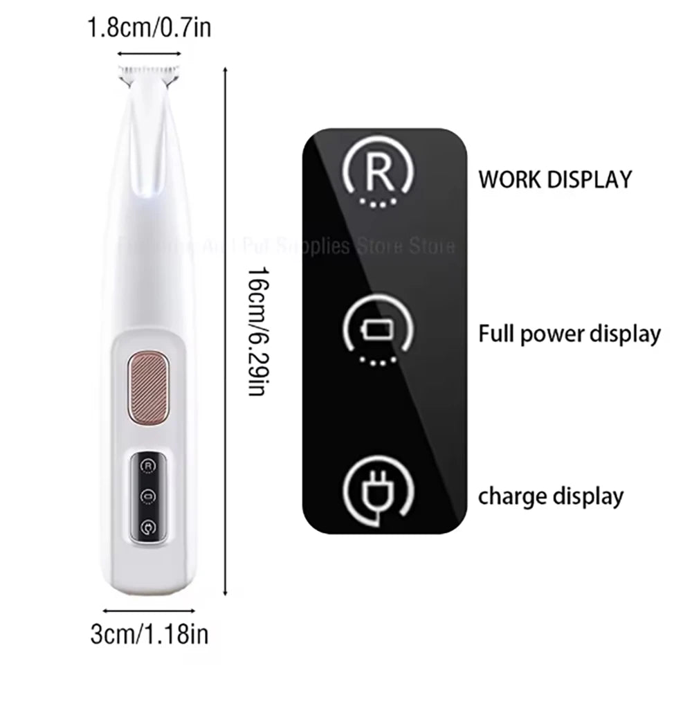 Portable Dog Paw Trimmer with Led Light