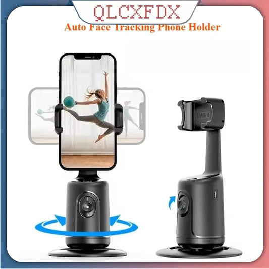 Smart Auto Tracking Shooting Gimbal AI Camera Recognition Body Face Track 360 Rotation Intelligent Follow Live Shoot Phone Stand