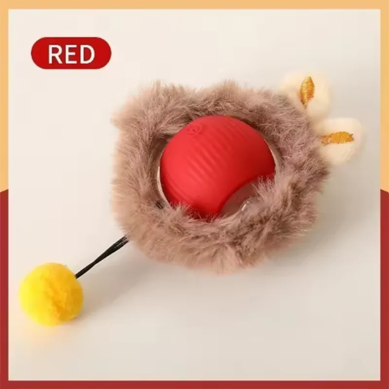 Automatically teasing cat balls