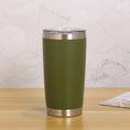 Load image into Gallery viewer, Personalized Name or Text Tumbler, 20oz Stainless Steel with Lid & Straw, Custom Travel Coffee Mug
