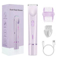 Load image into Gallery viewer, Waterproof Rechargeable Electric Double Headed Shaver For Women Bikini Trimmer Body Hair Remover
