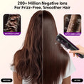 Load image into Gallery viewer, Cordless Rechargeable Hair Straightener Brush, Negative Ions Hair Straightener Comb with 3 Temp Settings, Fast Heating & Display
