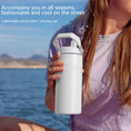 Load image into Gallery viewer, BPA-Free 304 Stainless Steel Vacuum Bottle with Straw & Handle, Leak-Proof Double-Layer Thermos for Hot/Cold Drinks
