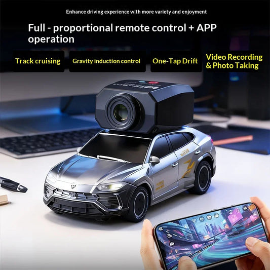 Full Proportion Fpv Rc Drift Car With Camera Electric First Person View App Control Mini Toy Car For Kids Boys Indoor Play