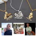 Load image into Gallery viewer, Custom Photo Nameplate Necklace for Family Gifts
