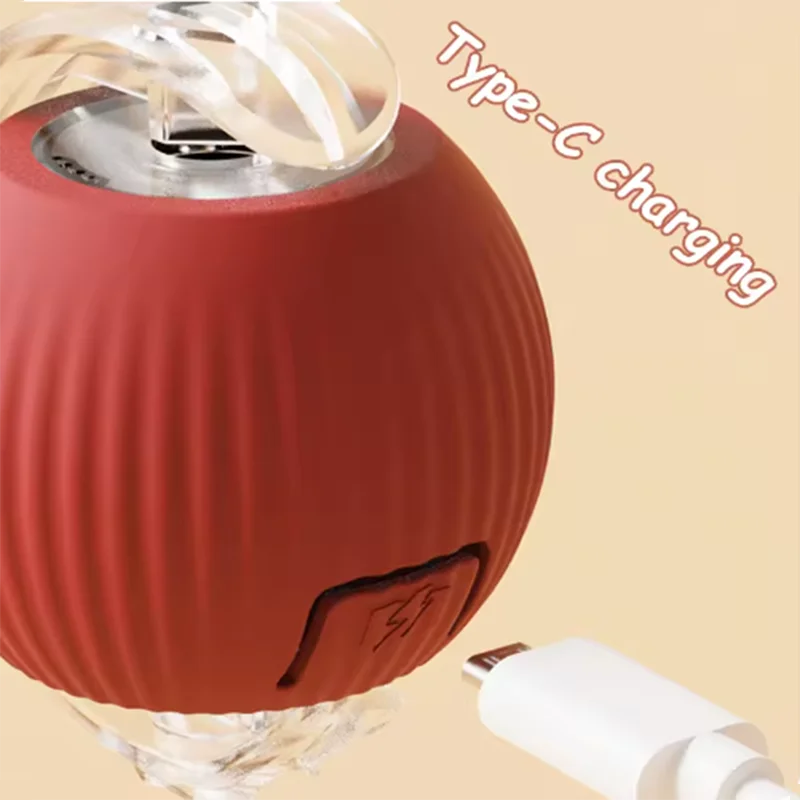 Automatically teasing cat balls