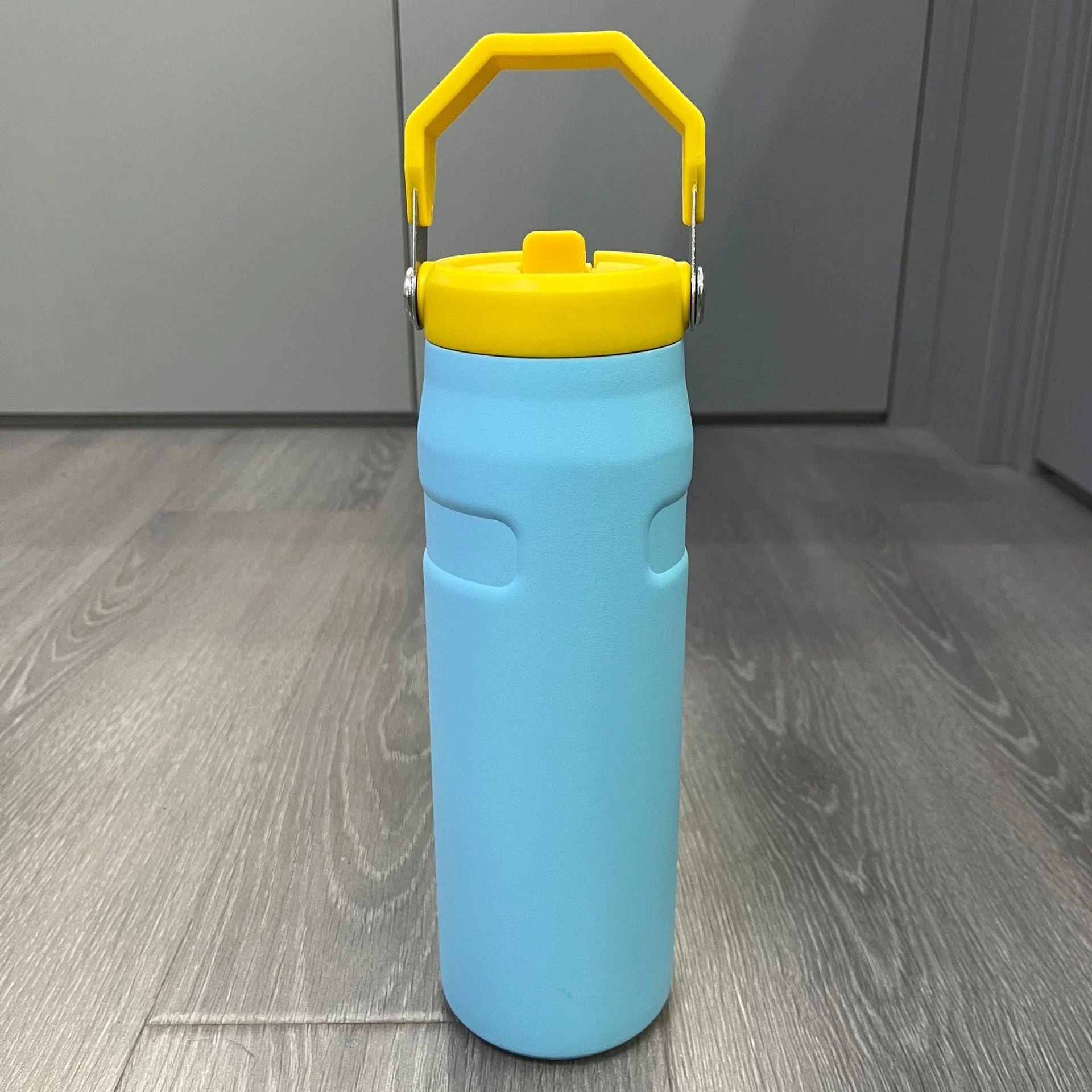 BPA-Free 304 Stainless Steel Vacuum Bottle with Straw & Handle, Leak-Proof Double-Layer Thermos for Hot/Cold Drinks