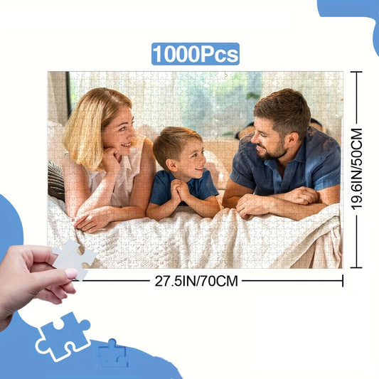 1000 Pcs Custom Puzzles with Your Own Design, Personalized Gifts
