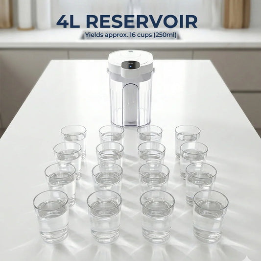 Portable Water Dispenser, Rechargeable Desktop Water Filter with UF Filtration for Home, Office and Camping