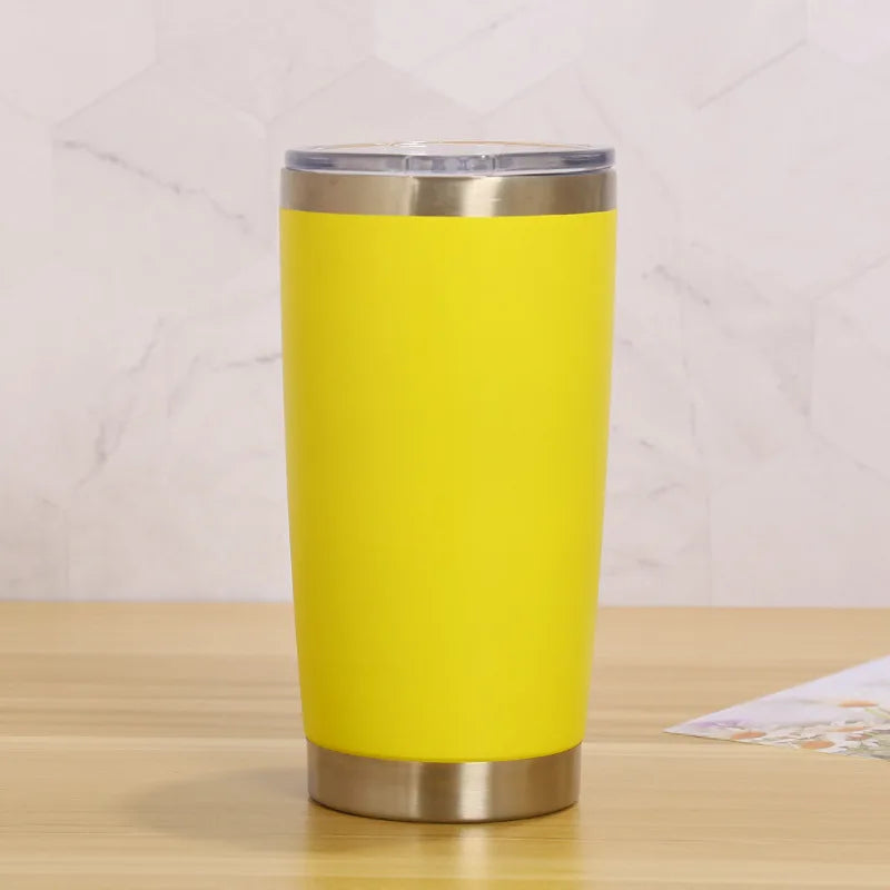 Personalized Name or Text Tumbler, 20oz Stainless Steel with Lid & Straw, Custom Travel Coffee Mug