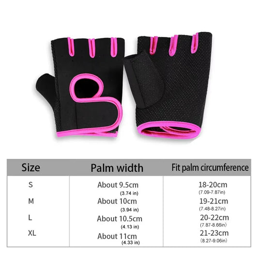 Unisex Adjustable Sports Gloves with Anti-slip Silicone Dots