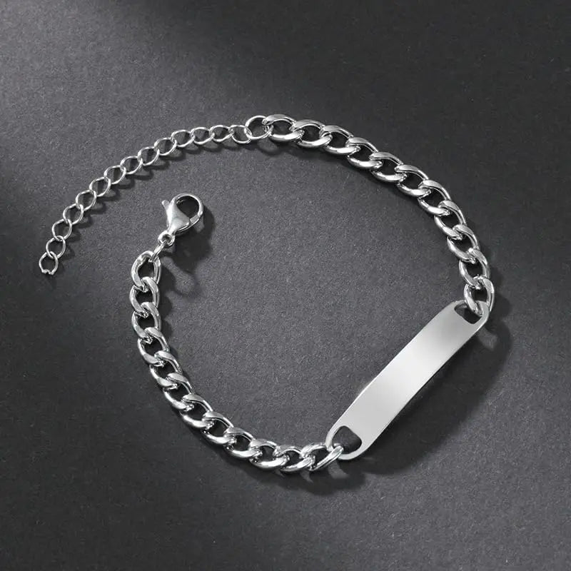 Custom Eyes Photo Bracelet Personalized Eyes Picture Bracelets Engraved Lover's Eye Stainless Steel Valentine's Day Jewelry Gift