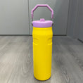 Load image into Gallery viewer, BPA-Free 304 Stainless Steel Vacuum Bottle with Straw & Handle, Leak-Proof Double-Layer Thermos for Hot/Cold Drinks
