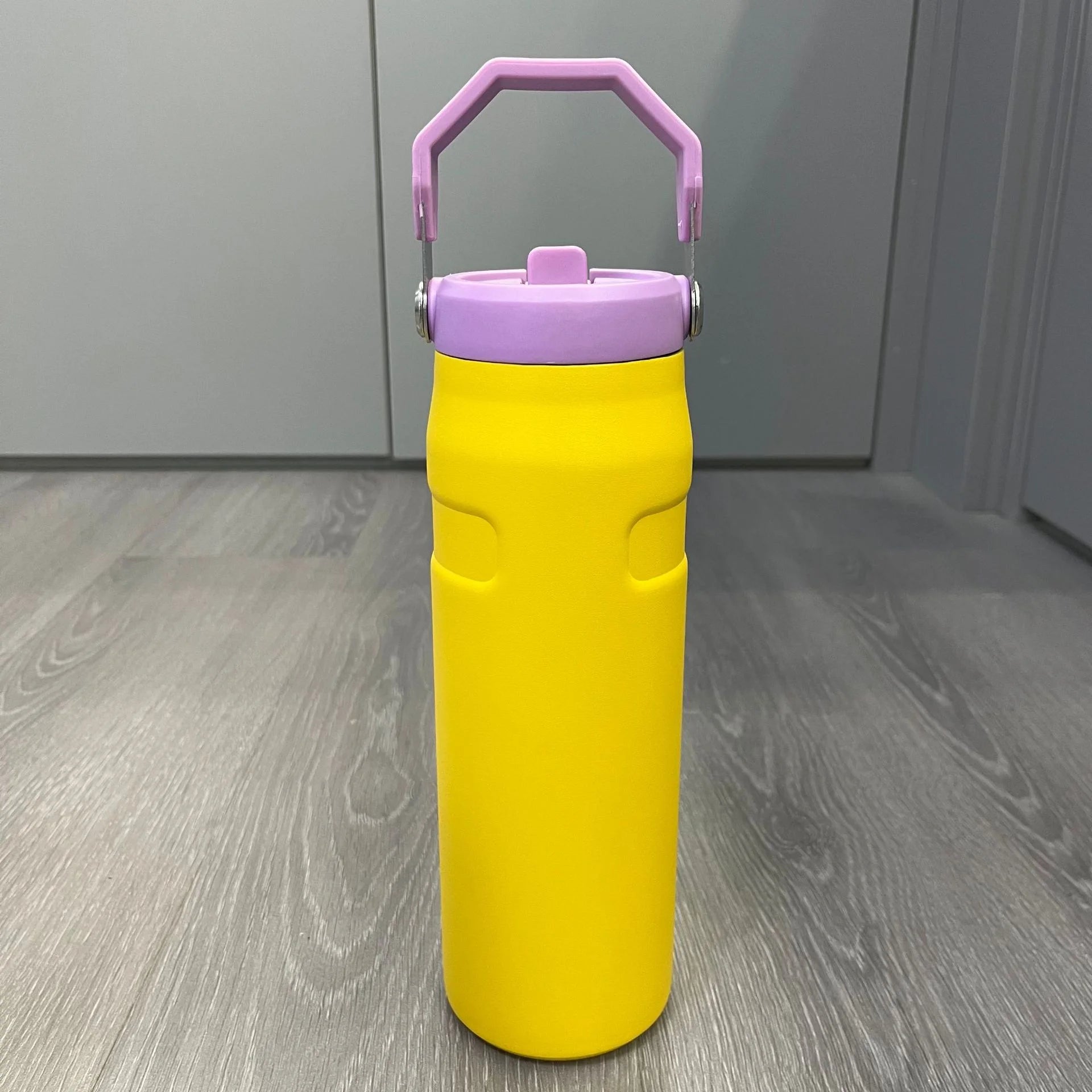 BPA-Free 304 Stainless Steel Vacuum Bottle with Straw & Handle, Leak-Proof Double-Layer Thermos for Hot/Cold Drinks