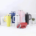 Load image into Gallery viewer, 40oz 304 Stainless Steel Thermal Water Bottle With Handle & Straw
